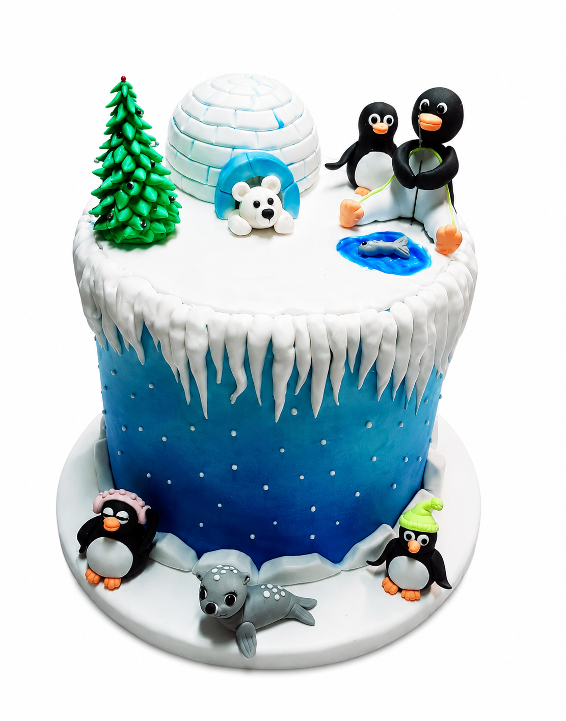 Minik Penguenler Doğum Günü Pasta