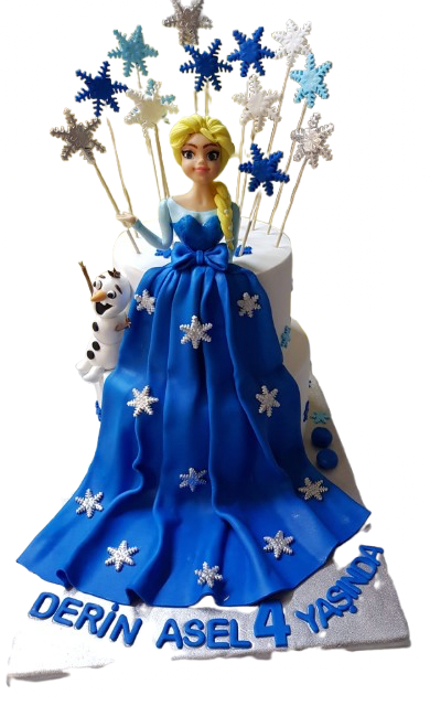 Frozen Elsa Temalı Butik Pasta