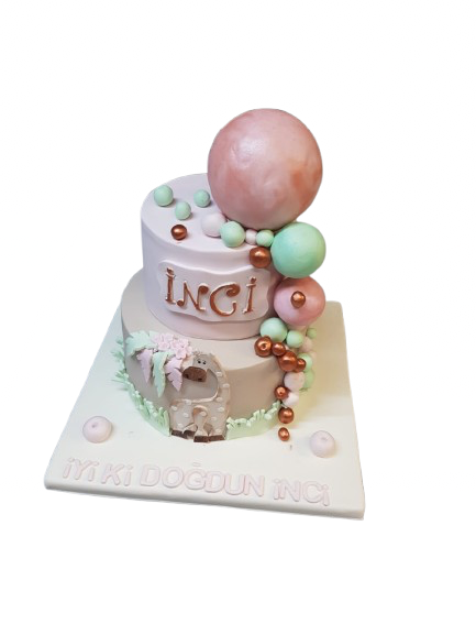 Pastel Balonlu Butik Pasta